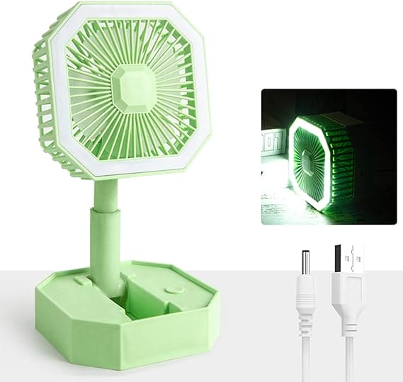 Diagonal Foldable Fan, Multipurpose Mini Table Fan, Personal Cooling Fan with Night Light, 2 In 1 Summer Silent Cool Fan, Usb Rechargeable Portable Fan With Led Night Diagonal Foldable Fan, Multipurpose Mini Table Fan, Personal Cooling Fan with Night Light, 2 In 1 Summer Silent Cool Fan, Usb Rechargeable Portable Fan With Led Night